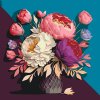 Malování podle čísel - Kytice pivoněk