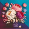 Diamantové malování - Kytice pivoněk