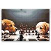 Diamantové malování - Psí šachy 3