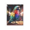 Diamantové malování - Papoušek v duhových barvách