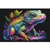 Malování podle čísel - Různobarevný leguán