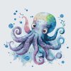 Malování podle čísel - Veselá chobotnice