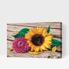 Paint by Number - Sunflower and Pink Dahlia