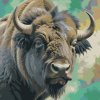 M11_Painting_by_Numbers_-_Bison_in_shades_of_muted_green