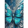 M11_Painting_by_Numbers_-_Butterfly_in_shades_of_dark_turquoise