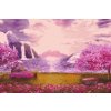 Diamond Painting - Waterfall in the Pink Garden