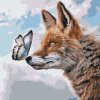 Paint by Number - Fox with Butterfly on his Nose