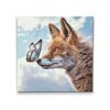 Diamond Painting - Fox with Butterfly on his Nose