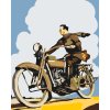 Paint by Number - Retro Motorcyclist
