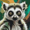 M11_Painting_by_Numbers_-_Lemur_in_shades_of_muted_green