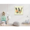 M3_Painting_by_Numbers_-_Letter_W_-_Floral_Pattern