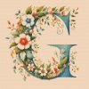 M11_Diamond_Paintings_-_Letter_G_-_Floral_Pattern