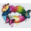 Paint by Number - Rainbow Lips
