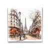 Diamond painting - Tekening van Parijs – Frankrijk