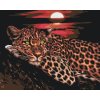 Paint by Number - Leopard by Sunset