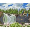 Diamond Painting - Birds at the Waterfall