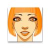 Diamond Painting - Woman with Orange Earrings