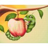 Diamond Painting - The Caterpillar eats an Apple