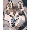 Diamond Painting - Butterfly and Husky