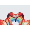 Paint by Number - Heart Shaped Flamingos