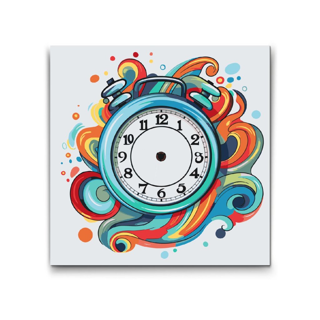 M2_Painting_by_Numbers_-_Clock_with_a_colourful_background