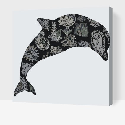 Paint by Number - Dolphin Mandala