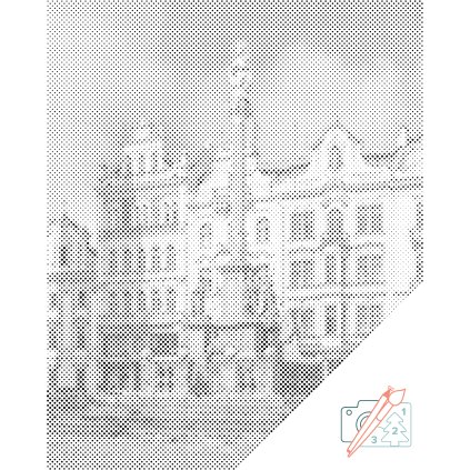 Dotting points - Marian Column in Pilsen