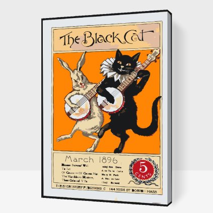 Paint by Number - The Black Cat