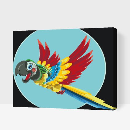 Paint by Number - Cheerful Parrot