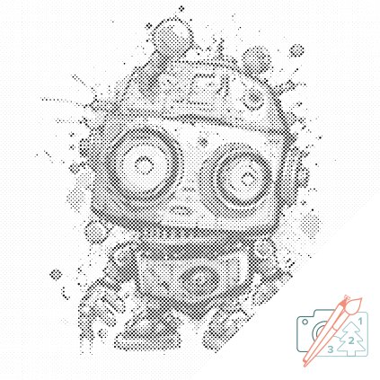 Dotting points - Cute Robot