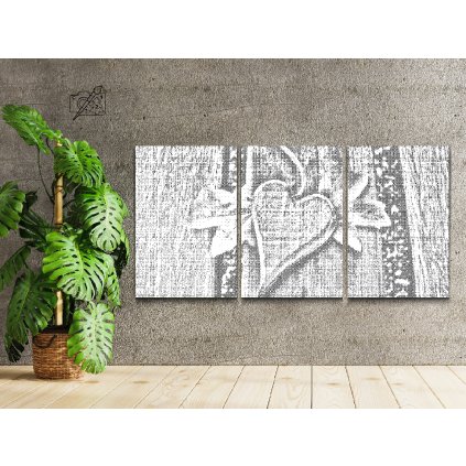 Dotting points - A Leaf in the Shape of a Heart (set of 3)