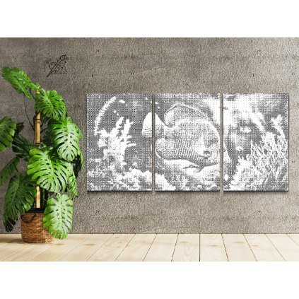 Dotting points - Fish in an Aquarium (set of 3)