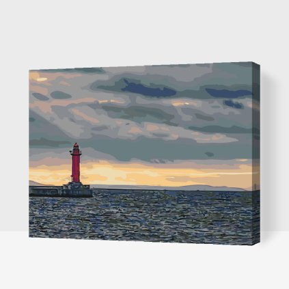 Paint by Number - Red Lighthouse