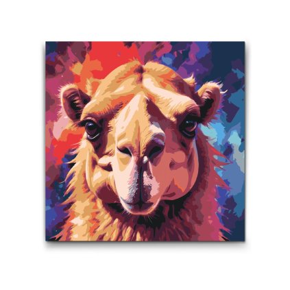 M2_Painting_by_Numbers_-_Camel_in_shades_of_red_and_blue