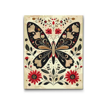 M2_Painting_by_Numbers_-_Nordic_Folk_Art_-_Butterfly