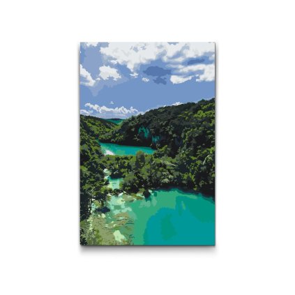 Slikarstvo po številkah - Plitviška jezera – Hrvaška
