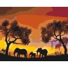 Paint by Number - Elephant Family