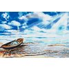 Paint by Number - Boat on the Edge of the Sea