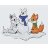Paint by Number - Fox and Snowman