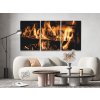 Paint by Number - Fire in the Fireplace (set of 3)