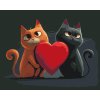 Malování podle čísel - Zamilované kočky