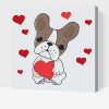 Paint by Number - Dog with a Hearts