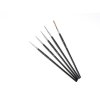 3855 paint brushes set black 5 pcs