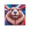 M2_Painting_by_Numbers_-_Beaver_in_shades_of_red_and_blue