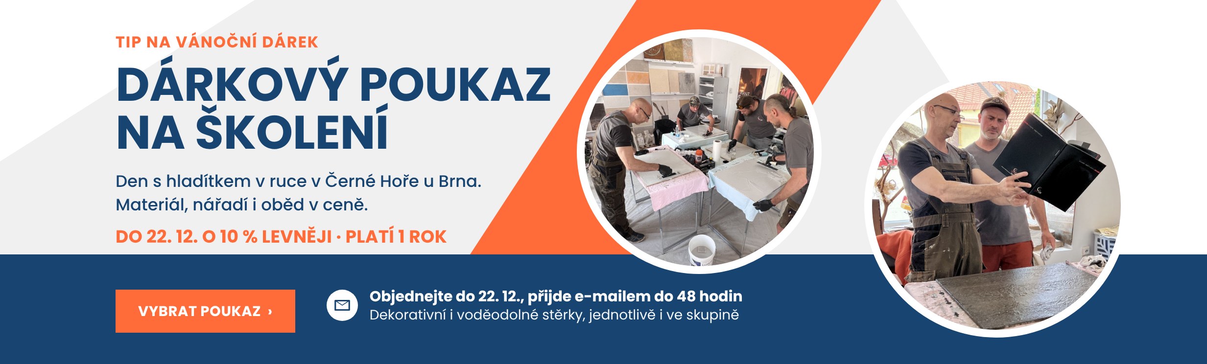 Dárkový poukaz na školení dekorativních stěrek