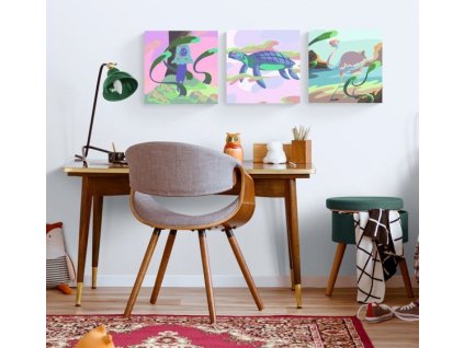 1037 set 3 obrazu malovani podle cisel pro deti design 22 20 x 20 cm