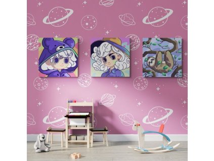 1070 set 3 obrazu malovani podle cisel pro deti design 33 20 x 20 cm