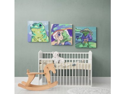 1106 set 3 obrazu malovani podle cisel pro deti design 45 20 x 20 cm