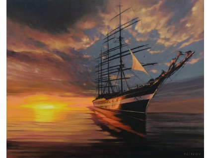 152 malovani podle cisel v objeti zapadu 40 kh 50 cm