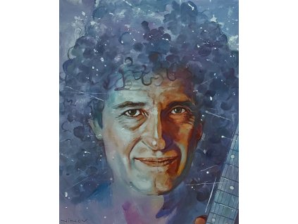 749 malovani podle cisel brian may 40 x 50 cm